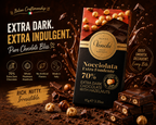 Venchi Nocciolata Fondente 70% Dark Chocolate & Whole Hazelnuts Bar - 95g