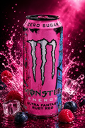 MONSTER ENERGY - Ultra Fantasy Ruby Red Zero Sugar Energy Drink (500ml)