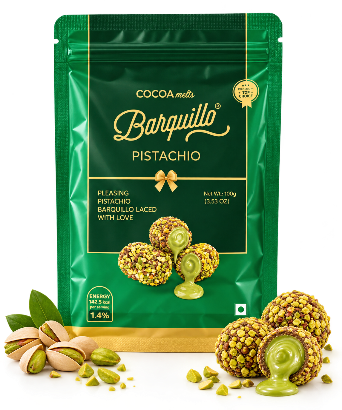 Barquillo Pistachio – Premium Pistachio Delight  100 g( UAE) Pack of 3