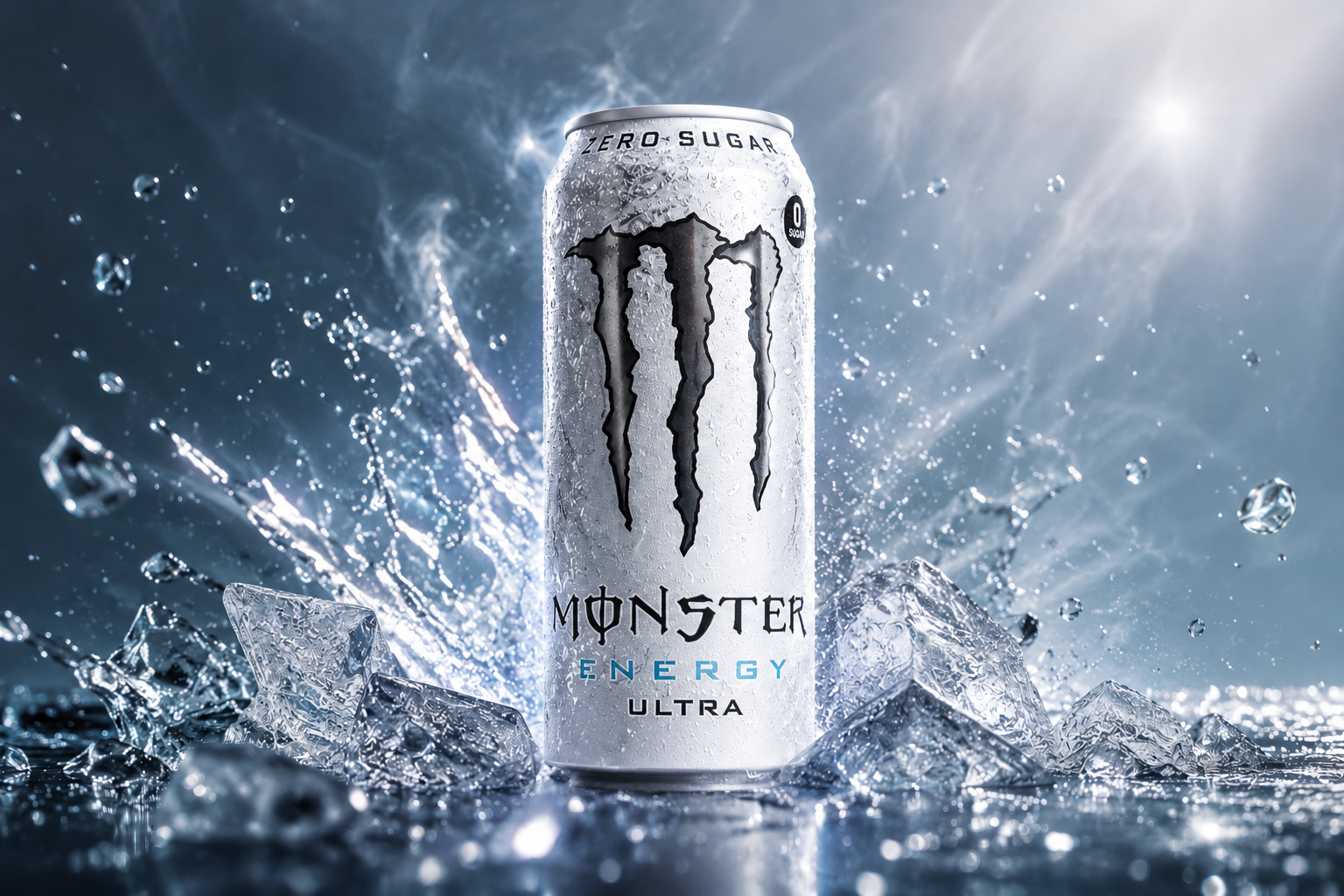 Monster Energy Ultra White Energy Drink 500 Ml - Pack of 2 Ultra White