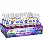 American Delight Blueberry Flavored Drink with Basil Seed - Ready to Serve Beverage (24x 300ml Pack)