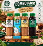 Starbucks Coffee Combo – 4 Iconic Flavours | Caffè Latte, Coconut Latte, Cheese Latte & Americano