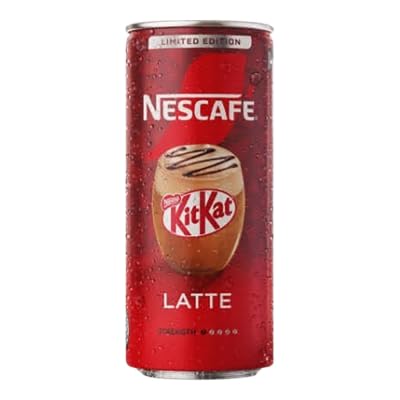 Nescafé KitKat Latte Canned Coffee Drink , Limited Edition, 220Ml (Pack of 2 ) (Malaysia)