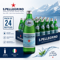 San Pellegrino Sparkling Natural Mineral Water Glass Bottle 250ml - (Pack of 24)