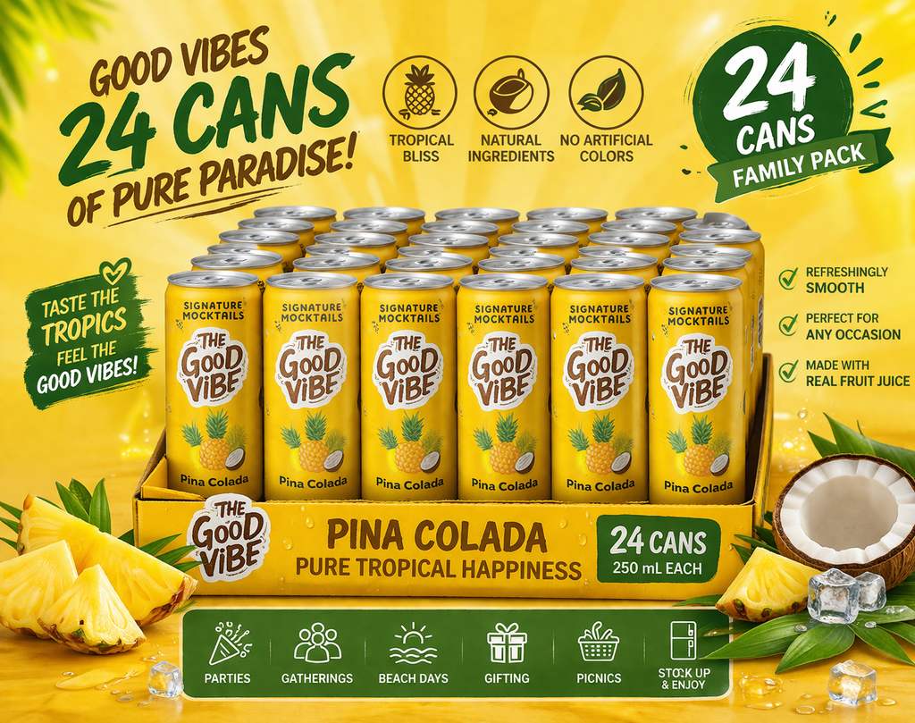 The Good Vibe Pina Colada Mocktail | 250 ML | Pack of 24