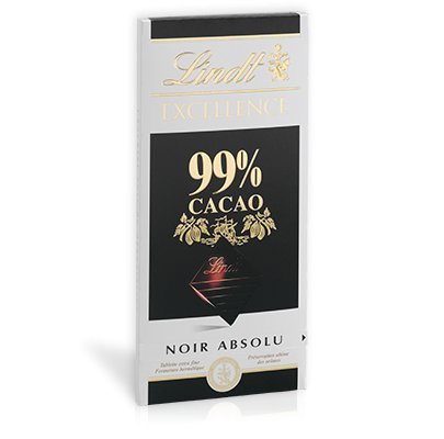 Lindt Excellence 99% Cocoa Bar (50 Gm, Pack of 02)