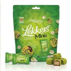 MellsBurry Lekkers Minis Pistachio Coated Wafer with Chocolate Shell, by febora foods, High Protein, 150g