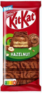 KitKat Hazelnut Chocolate Bar, Milk Chocolate with Wafer Layers, 99g, Imported from UK