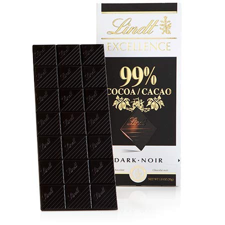 Lindt Excellence 99% Cocoa Bar (50 Gm, Pack of 02)