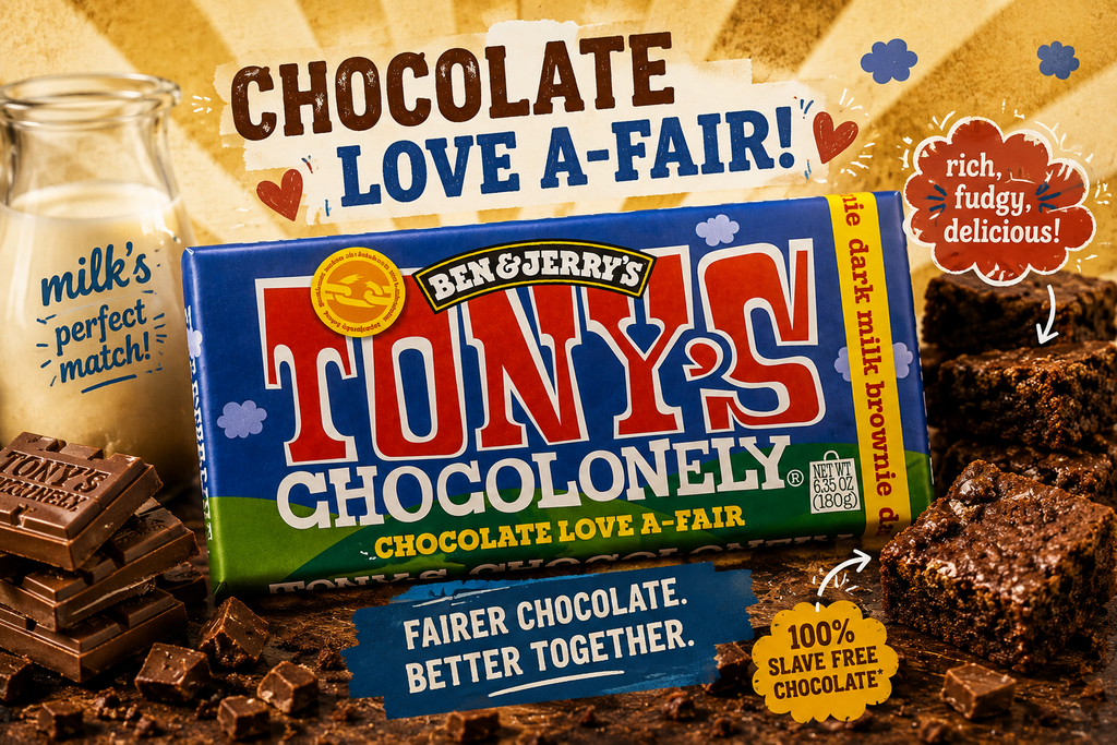 Tony's Chocolonely - Ben & Jerry's Dark milk brownie 180g
