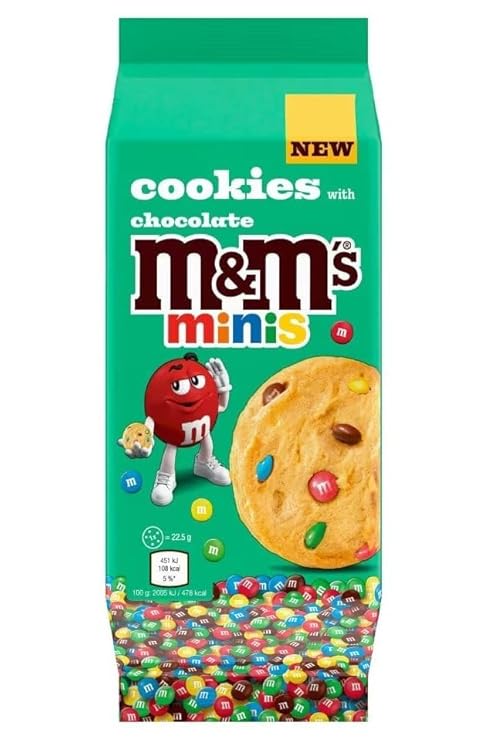 M&M Minis Cookies with Chocolate Chips, 180gm (USA)