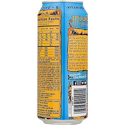 Monster Energy Drink Mango Loco 500 ml ( pack of 2 )
