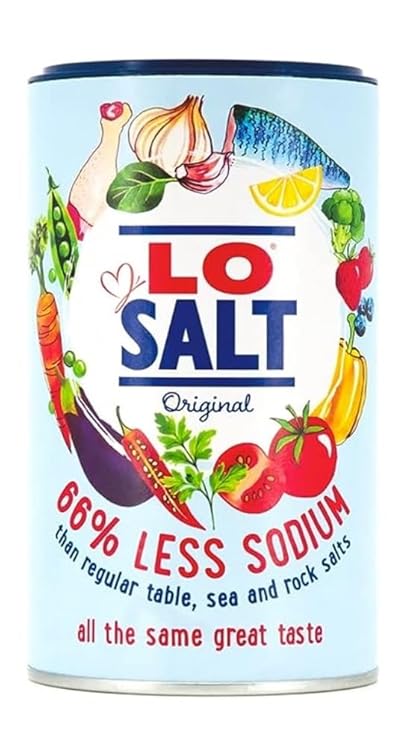 Lo Salt Original 66% Less Sodium Taste And Texture Of Regular Everyday Cooking, Baking, Salt 350gm