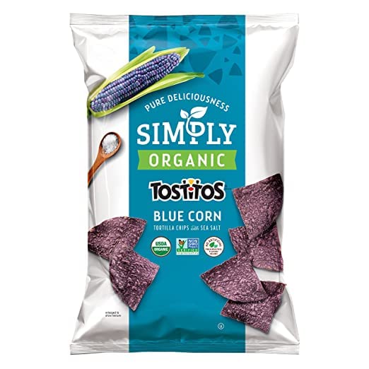 Tostitos Blue Corn Tortilla Chips With Sea Salt (USA)