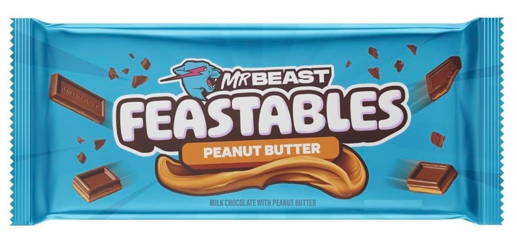 Mr.Beast Peanut Butter Milk Chocolate Bar 60g (Pack of 2) (USA)