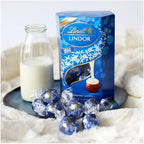 Lindt Lindor Milk and White Chocolate Truffles Box - Approx 16 balls, 200 g