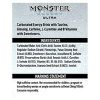 Monster Energy Ultra White Energy Drink 500 Ml - Pack of 2 Ultra White