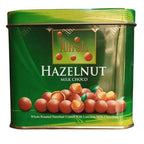 Alfredo Milk Chocolate Coated Whole Roasted Hazelnuts in Decorative Green Tin Container Gift Box 105g (From Malaysia)