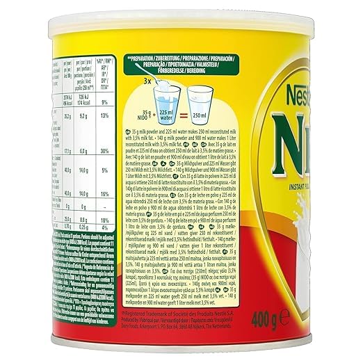 Nido Instant Full Cream Milk Powder 400g - Nestlé - Buy Online Now