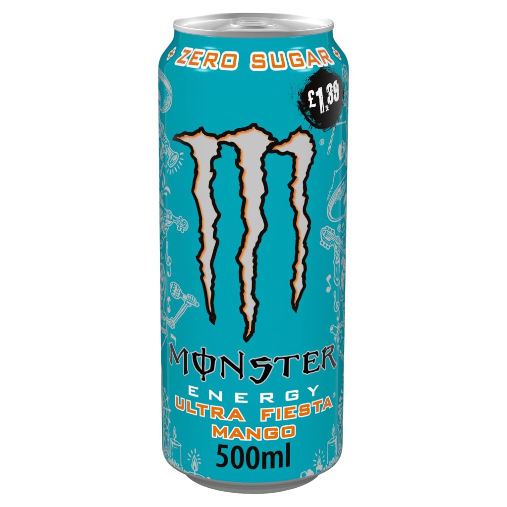 Monster Energy Drink Ultra Fiesta Mango 500 ml (UK) ( pack of 2 )