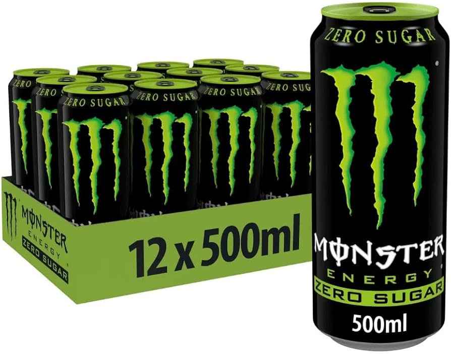 Monster Energy® Zero Sugar Carbonated Energy Drink | Pack of 12 Cans (UK)