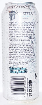 Monster Energy Ultra White Energy Drink 500 Ml - Pack of 2 Ultra White