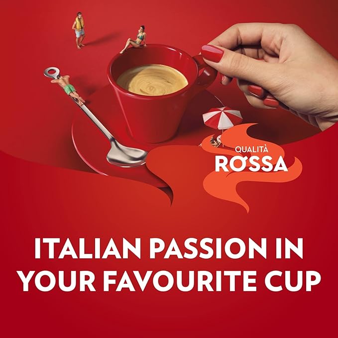 Lavazza Qualita Rossa Coffee Ground Coffee Pouch, 250 g Bag