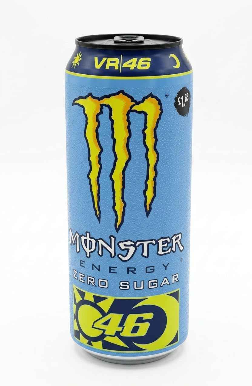 Monster Energy VR46 Zero Sugar By febora Energy Drink, 500ml