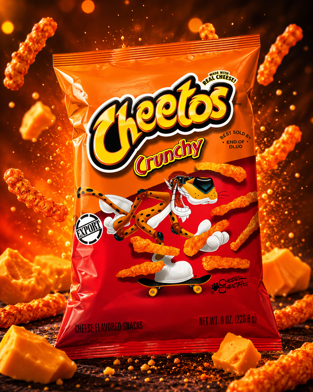 Cheetos Crunchy Pouch, 226.8 G (Pack of 02)