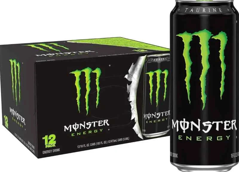 Monster Energy® Carbonated Energy Drink | Pack of 12 Cans (UK)