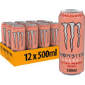 Monster Energy® Ultra Peach Keen Carbonated Energy Drink | Pack of 12 Cans (UK)