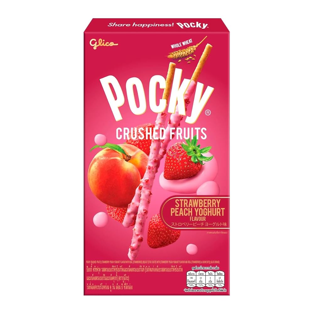 Pocky Crushed Fruits Strawberry Yoghurt (Pack of 03)