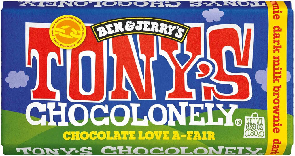Tony's Chocolonely - Ben & Jerry's Dark milk brownie 180g
