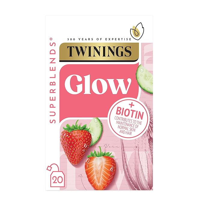 Twinings Glow Strawberry Cucumber Tea with Aloe Vera - 40g