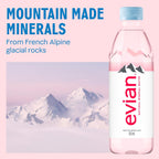 Evian Mineral Water 500ml Bottles - Naturally Filtered Drinking Water Case of 24