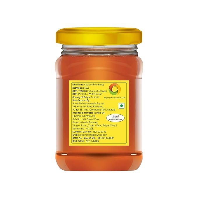 CAPILANO Honey 500g - Pure Australian Honey for Natural Sweetness