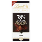 Lindt Excellence 78% Cacao, 100g (Pack of 02)