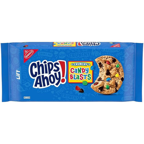 Chips Ahoy Candy Blasts Chocolate Chip Cookies Pouch, 351 g (Pack of 02)