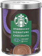 Starbucks Signature Chocolate 42%, Hot Chocolate Mix, Velvety Smooth Chocolate 330gm, 15 Servings (Product Of UK)