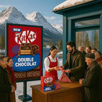 KitKat Salted Double Chocolate Bar, Milk Chocolate with Wafer Layers, 99g, Imported from UK
