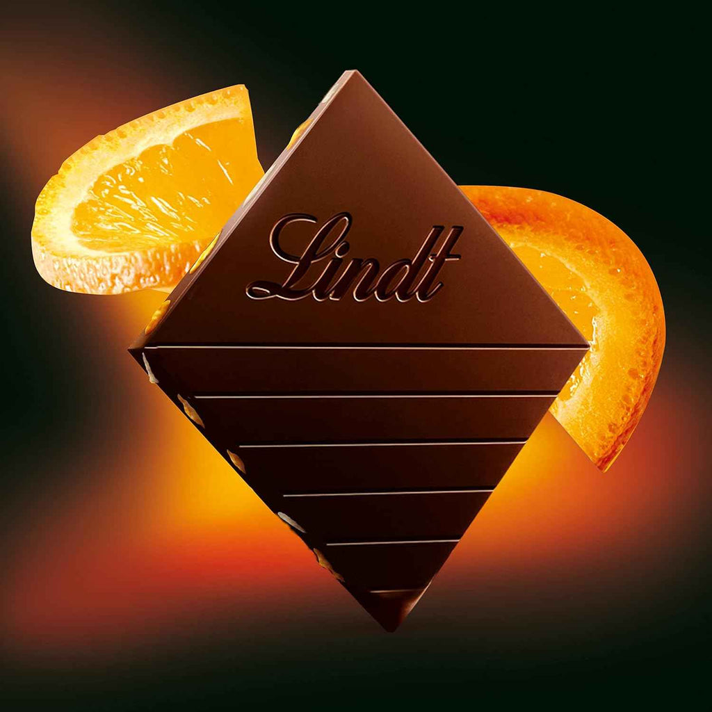 Lindt Excellence Orange Intense Dark Chocolate, 100 g(Pack of 02)