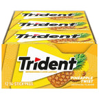 Trident Imported Sugar Free Pineapple Gum, 14 Count (Pack of 12)