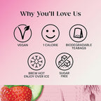 Twinings Glow Strawberry Cucumber Tea with Aloe Vera - 40g