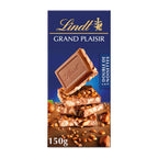 Lindt Grand Plaisir Lait Double De Noisettes ( Milk Hazelnut ) Milk Chocolate Bar 150g ((Pack of 02)