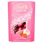 Lindt Lindor Strawberry & Cream Chocolate Truffles, 200 G