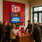 KitKat Salted Double Chocolate Bar, Milk Chocolate with Wafer Layers, 99g, Imported from UK