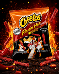 Frito Lay Cheetos Crunchy Flamin Hot Cheese Snack King Size 1.25 oz | 35.4 g - Buy Flamin Hot Cheetos King Size Today!