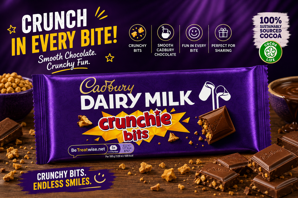 Cadbury Dairy Milk Crunchie Bits Bar - 180gm (UK)
