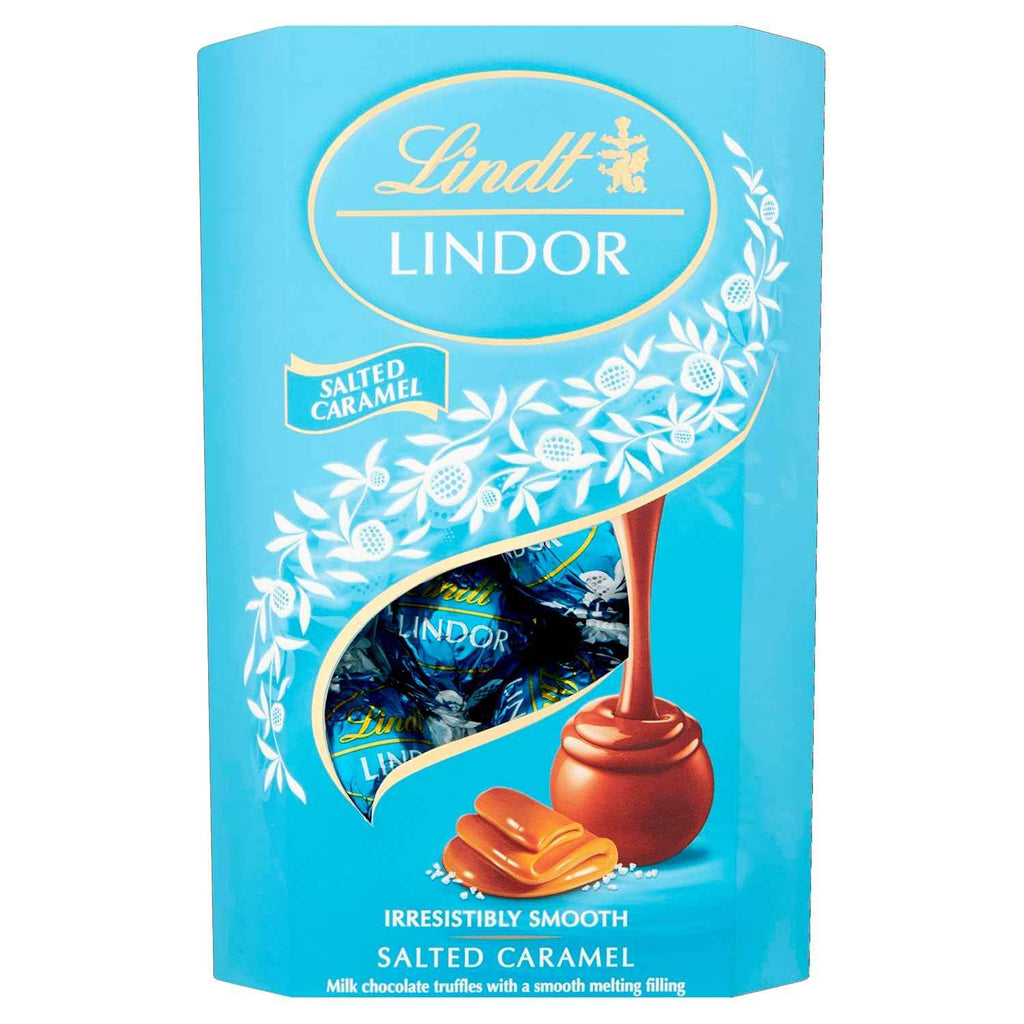 Lindt LINDOR Milk Salted Caramel Chocolate Truffles, 7.05 oz / 200 g