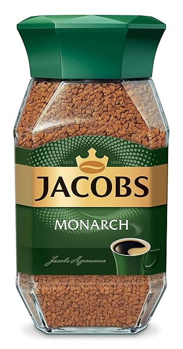 Jacobs Monarch Instant Coffee 190G Bottle - Premium Ground Coffee